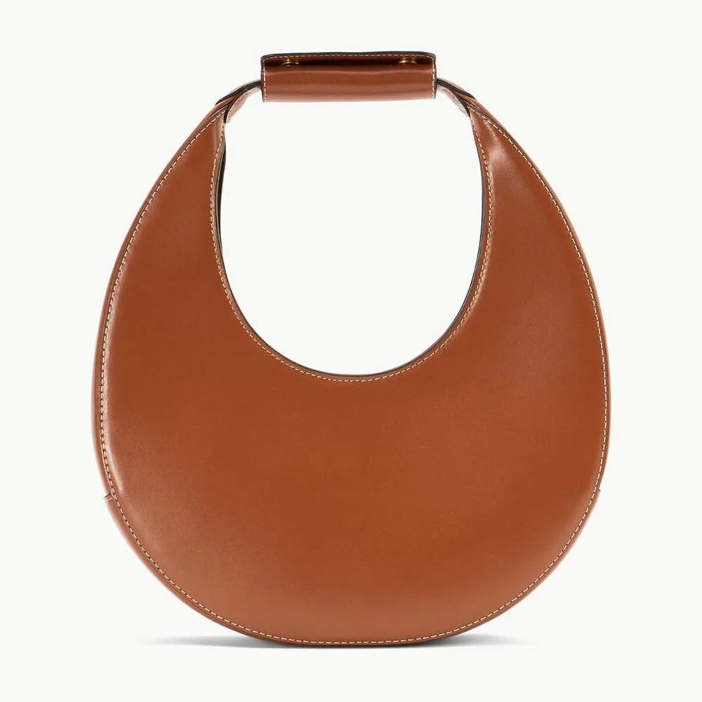 Staud Brown Leather Moon Bag